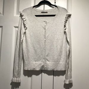 💜 Zara Ruffled Sleeve Cardigan